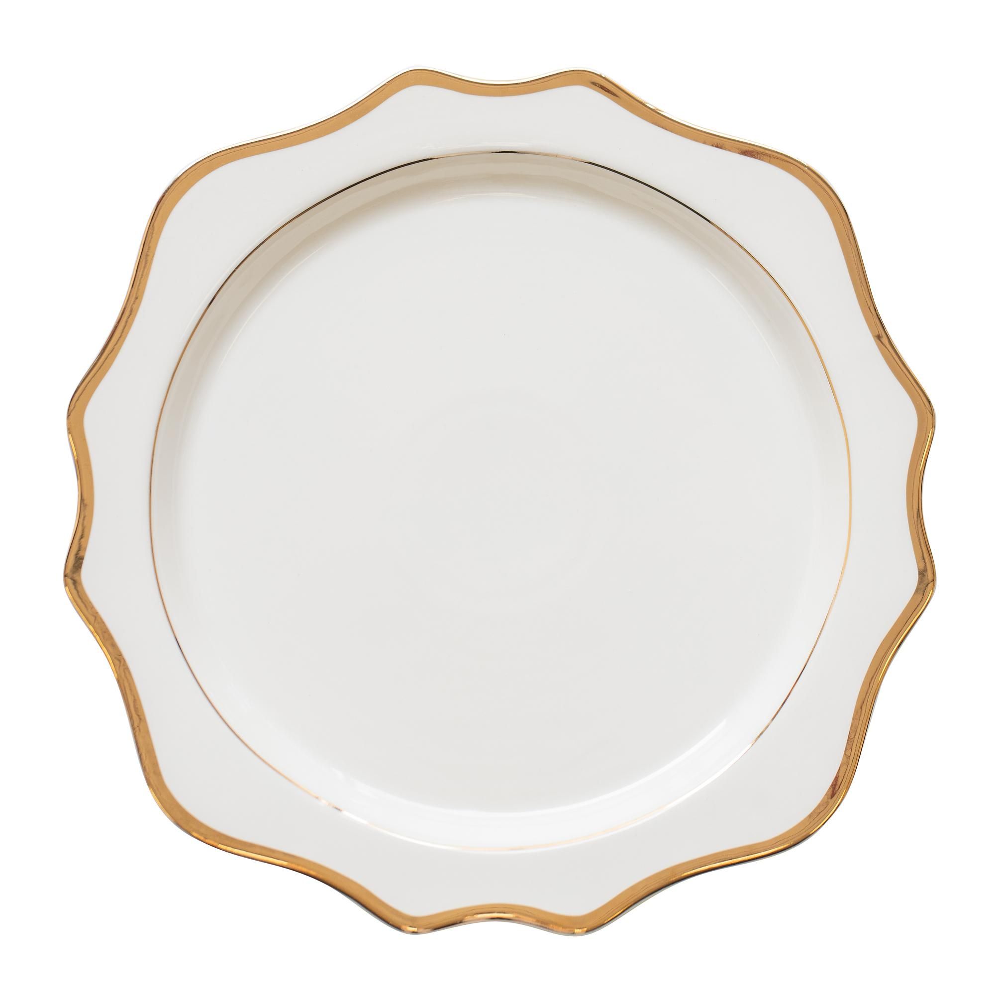 ALLEN white charger plate