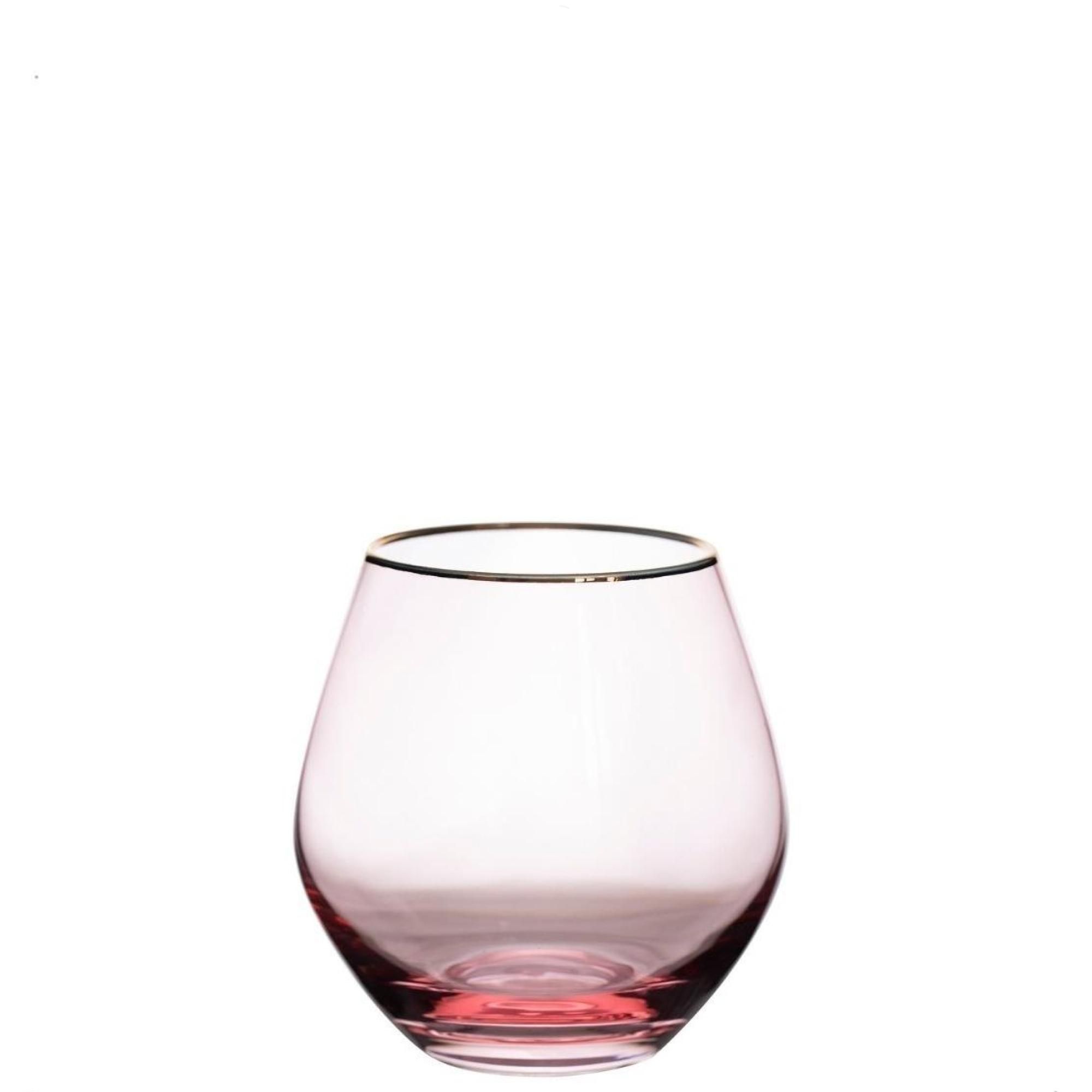 Pink ALONSO water glass