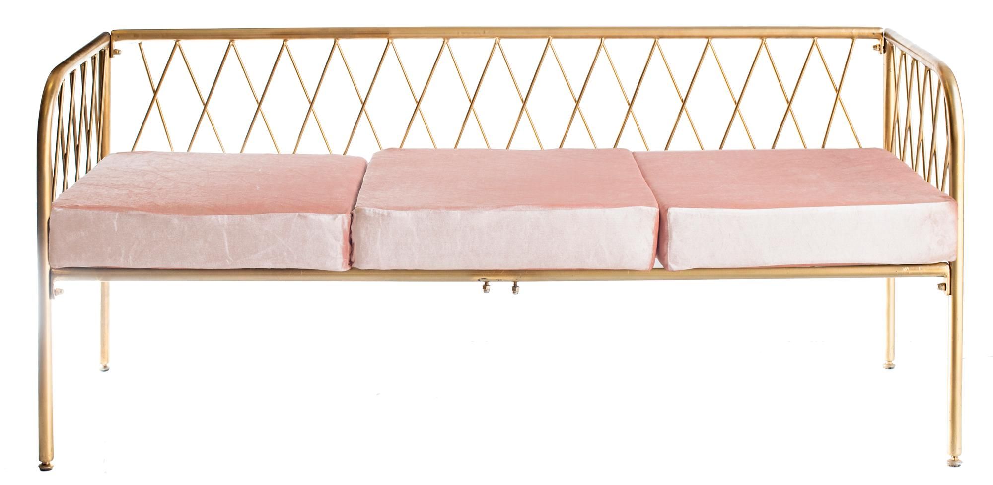 Soft bench LIEPA in ice pink #303