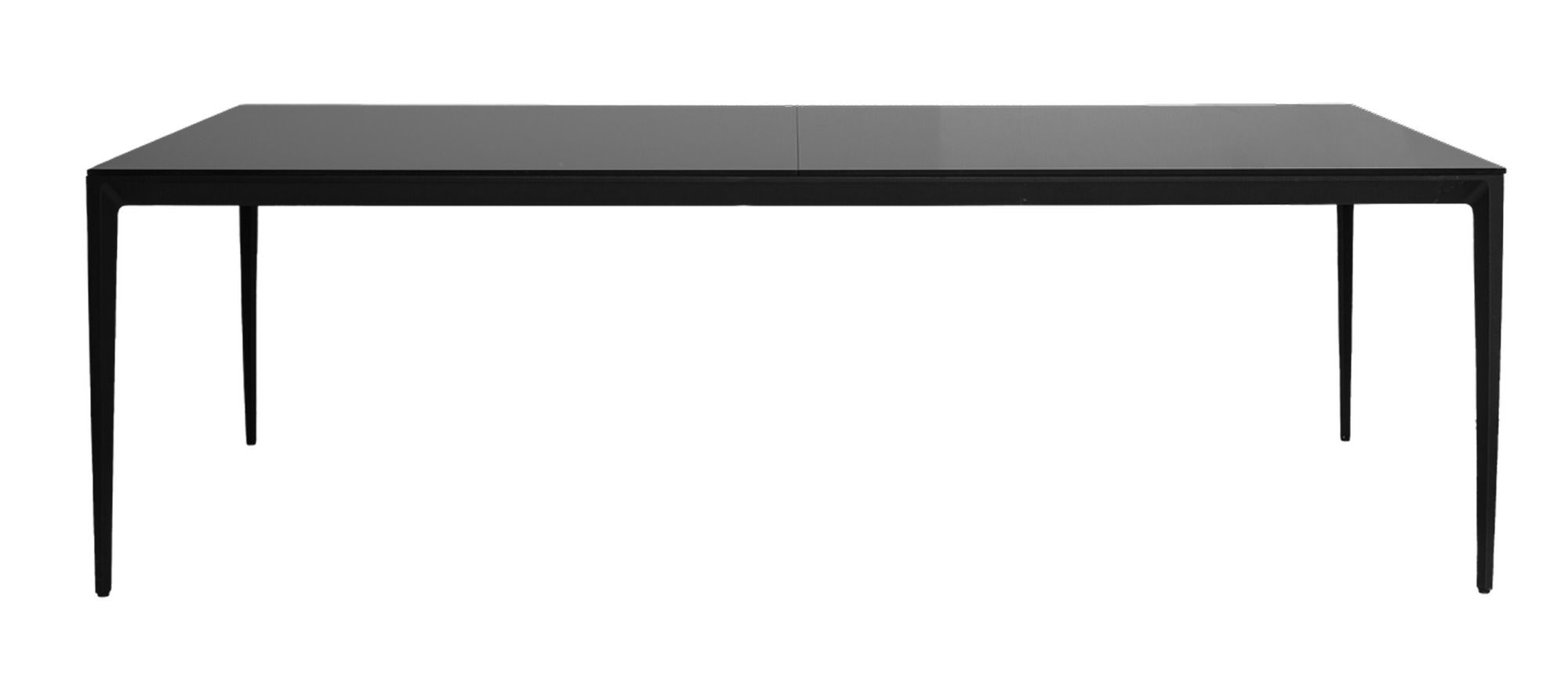 KREMER black rectangular table with black glass