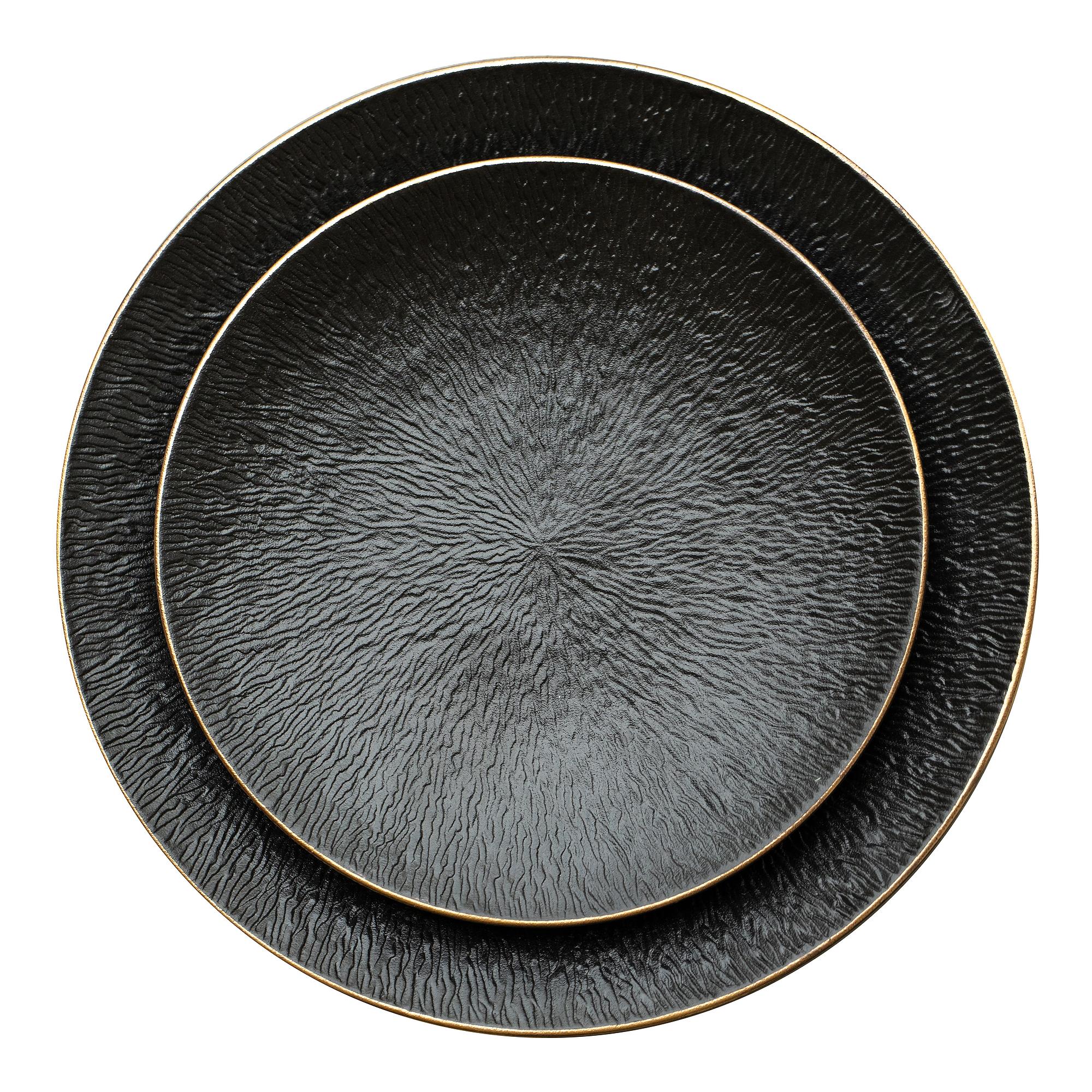 Black BRUKS plate, set of 2