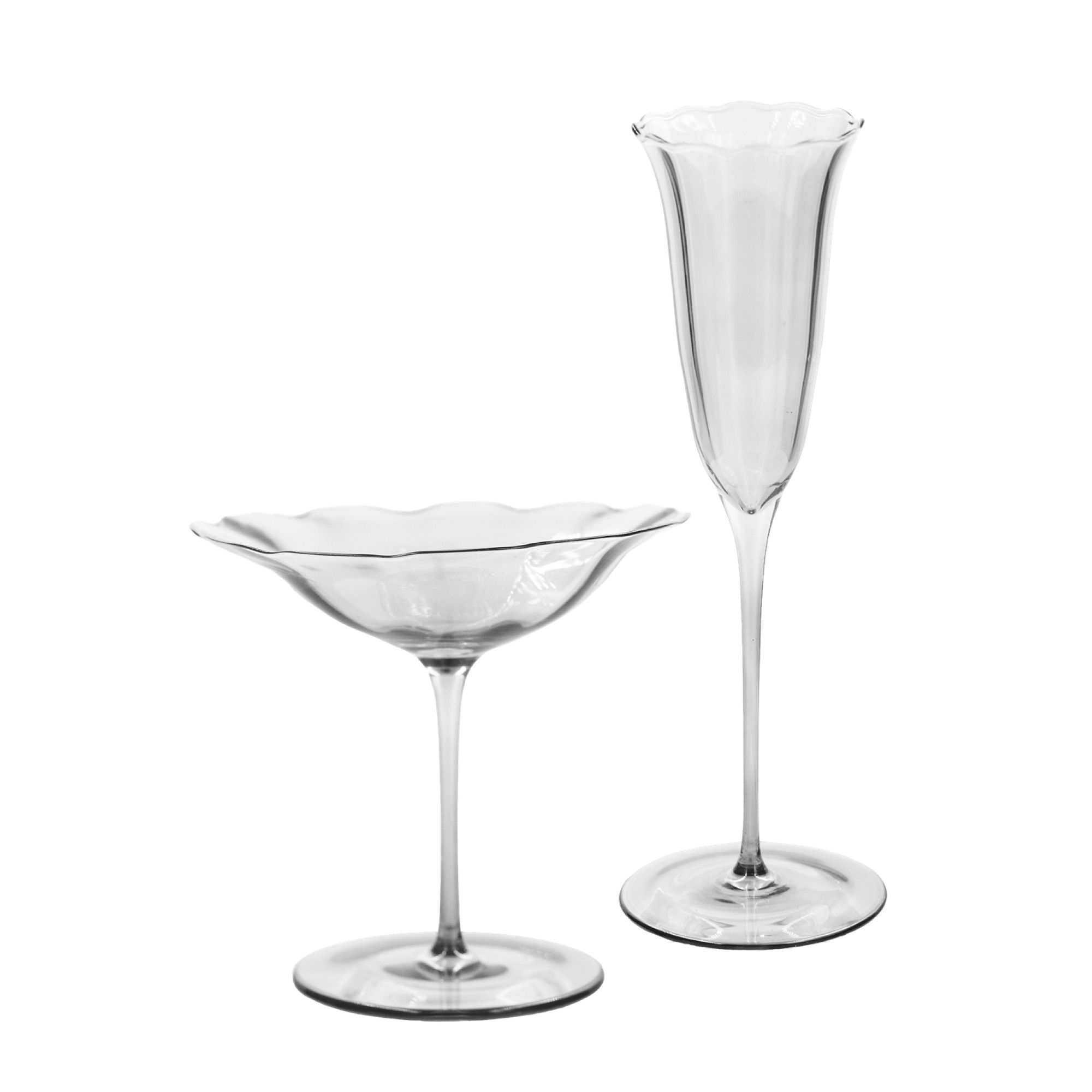 Clear MUSSET glass, set of 2
