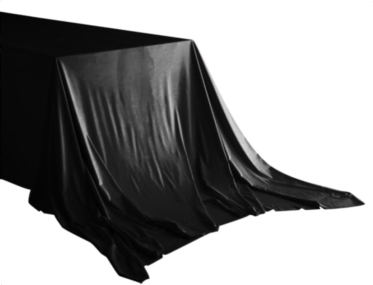 LARGO XL black rectangular tablecloth #112