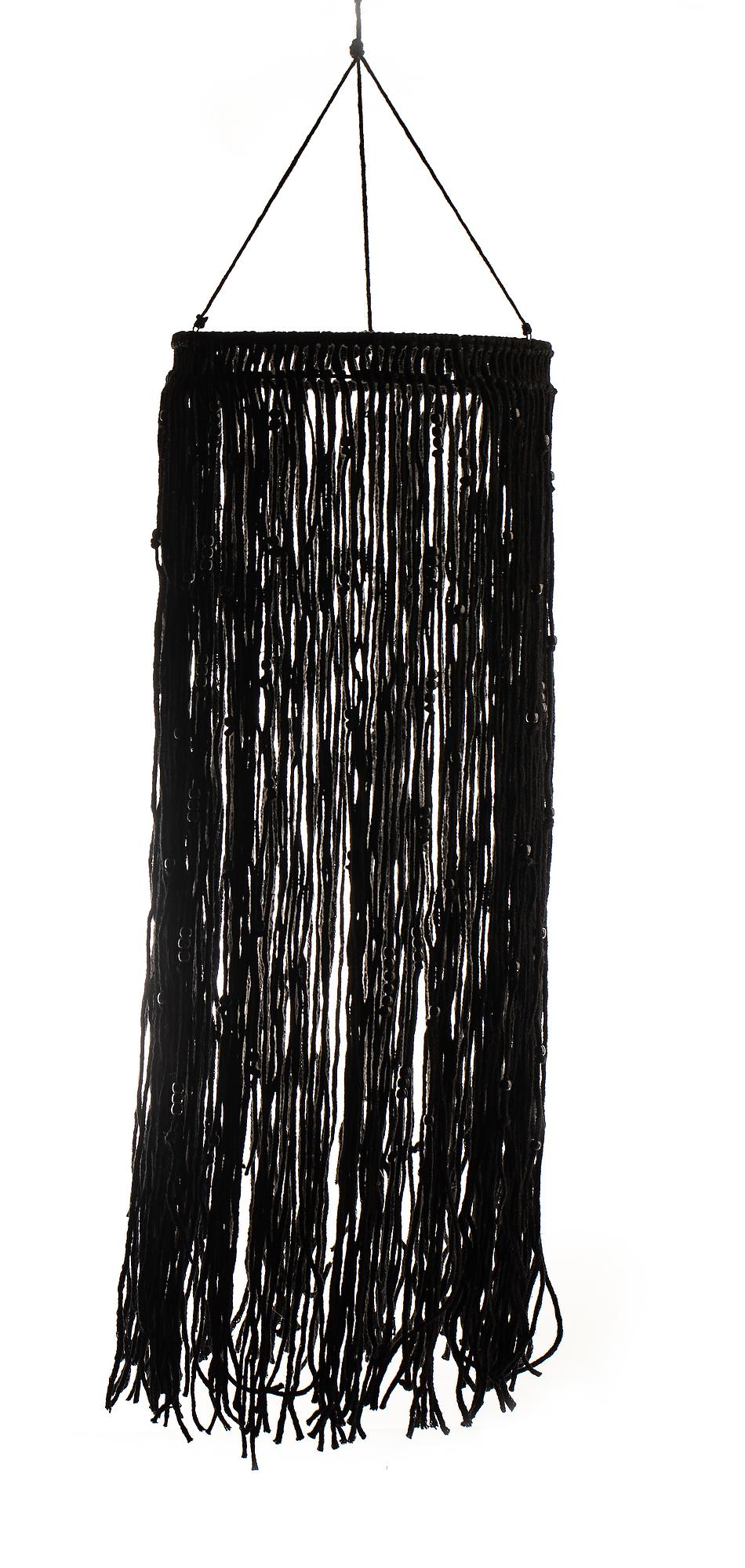 GEBUR jute lampshade — handcrafted boho piece with natural texture and soft ambient glow.