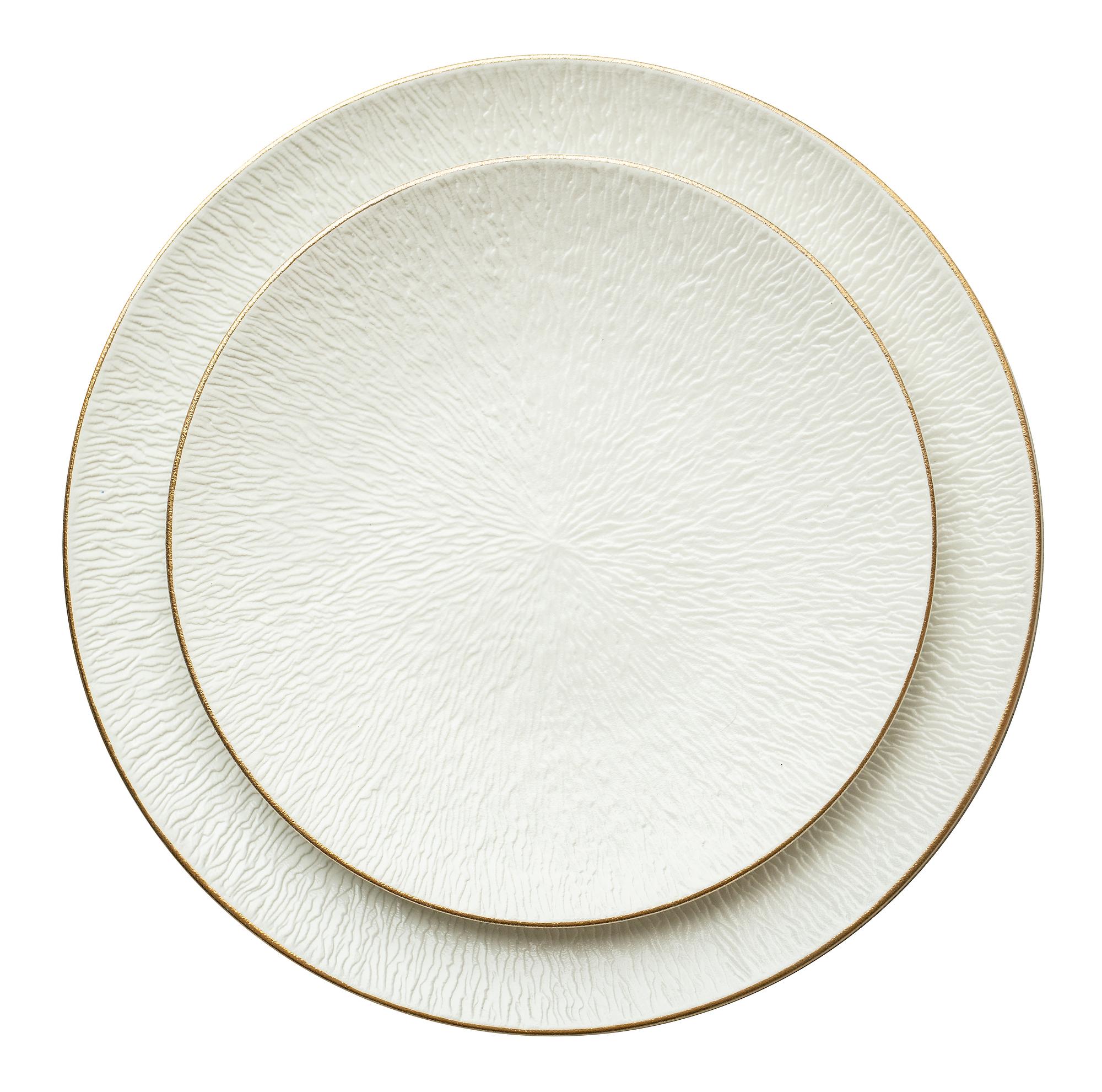 White BRUKS plate, set of 2