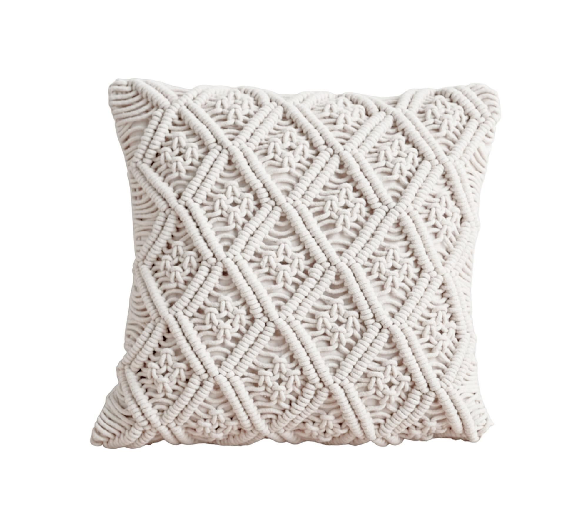 LESSING boho cushion — woven cotton, warm tone, adds texture and comfort to lounge settings.