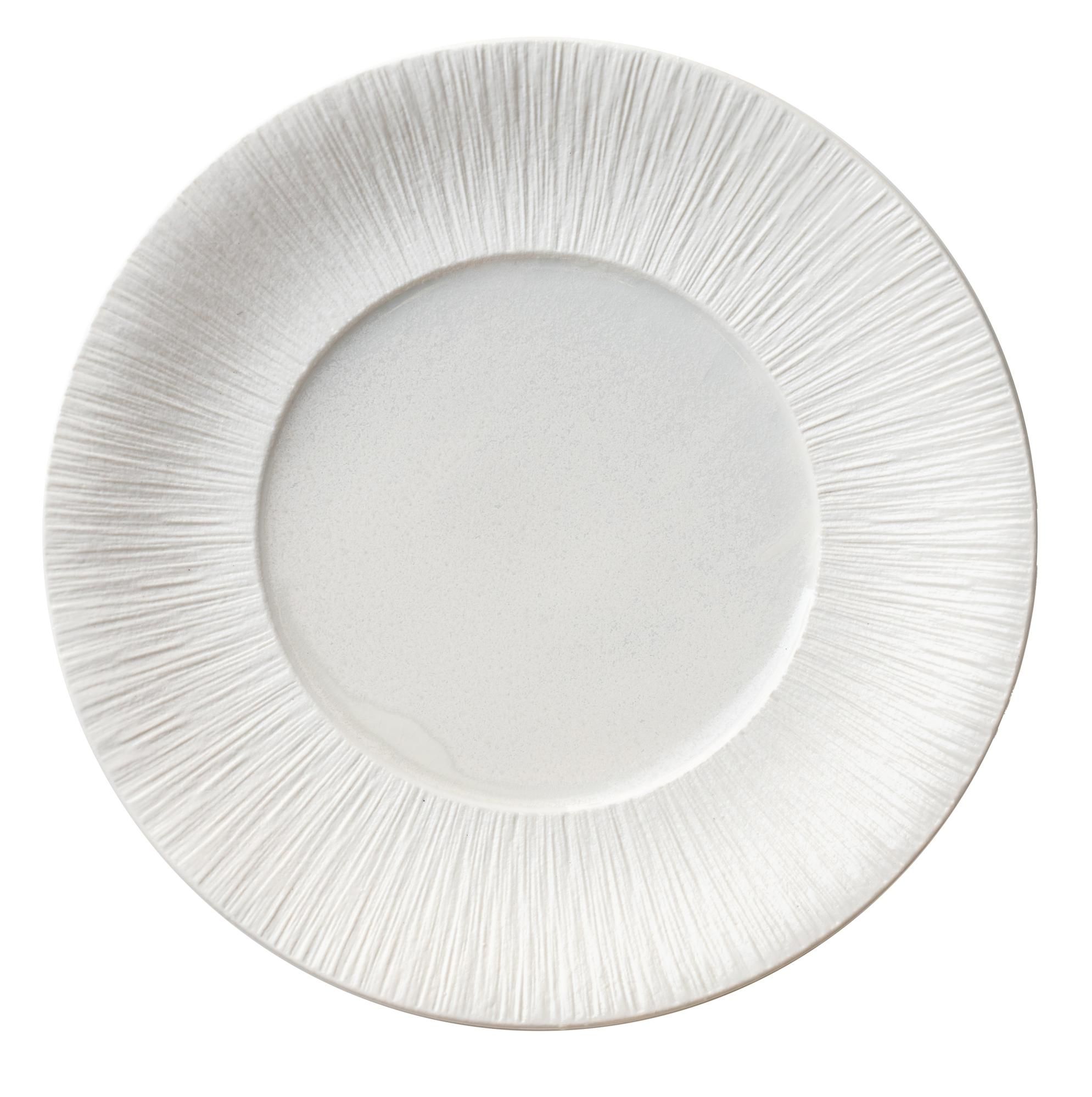 Frosted white MOFFO charger plate