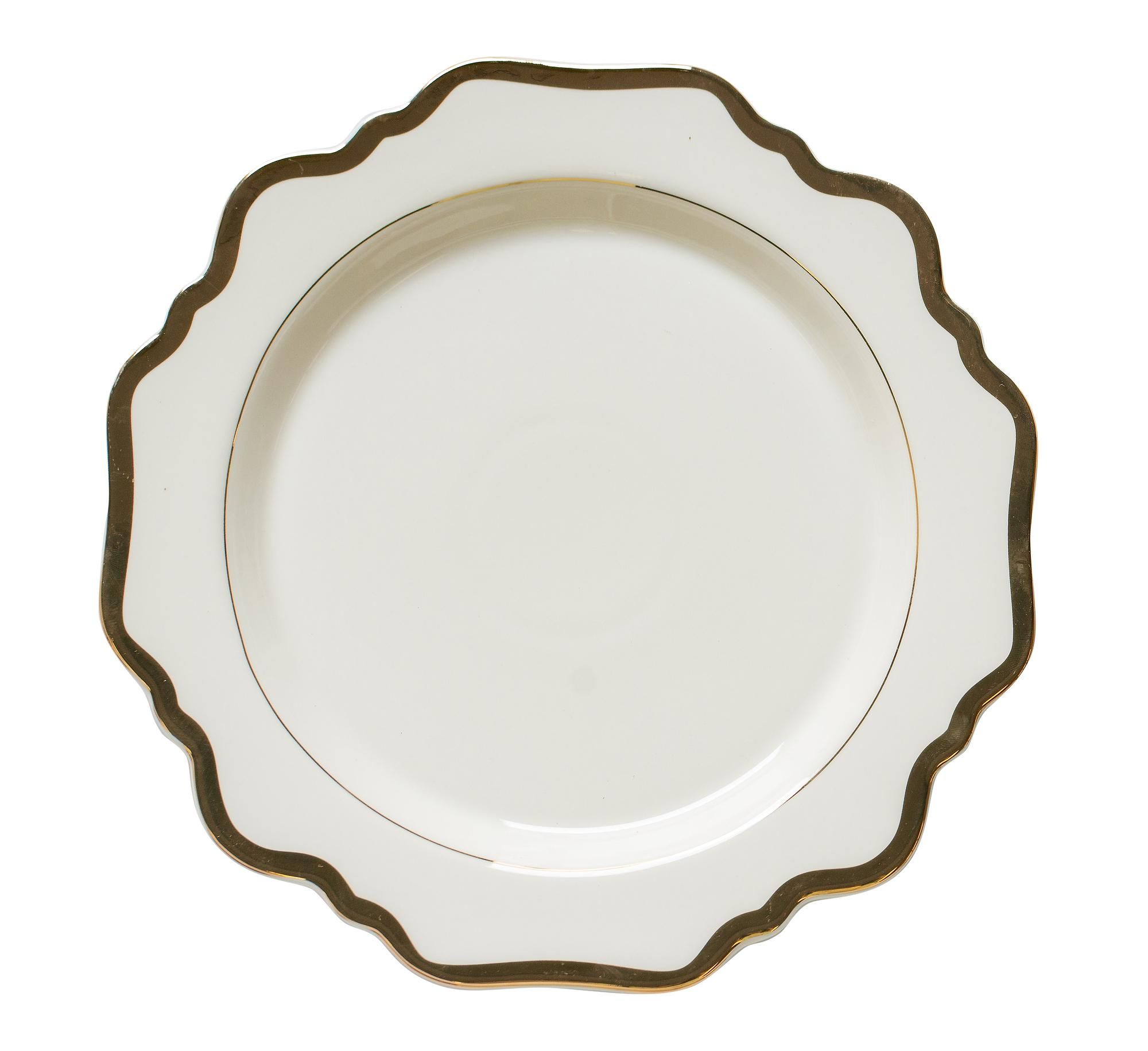 White ALLEN dining plate