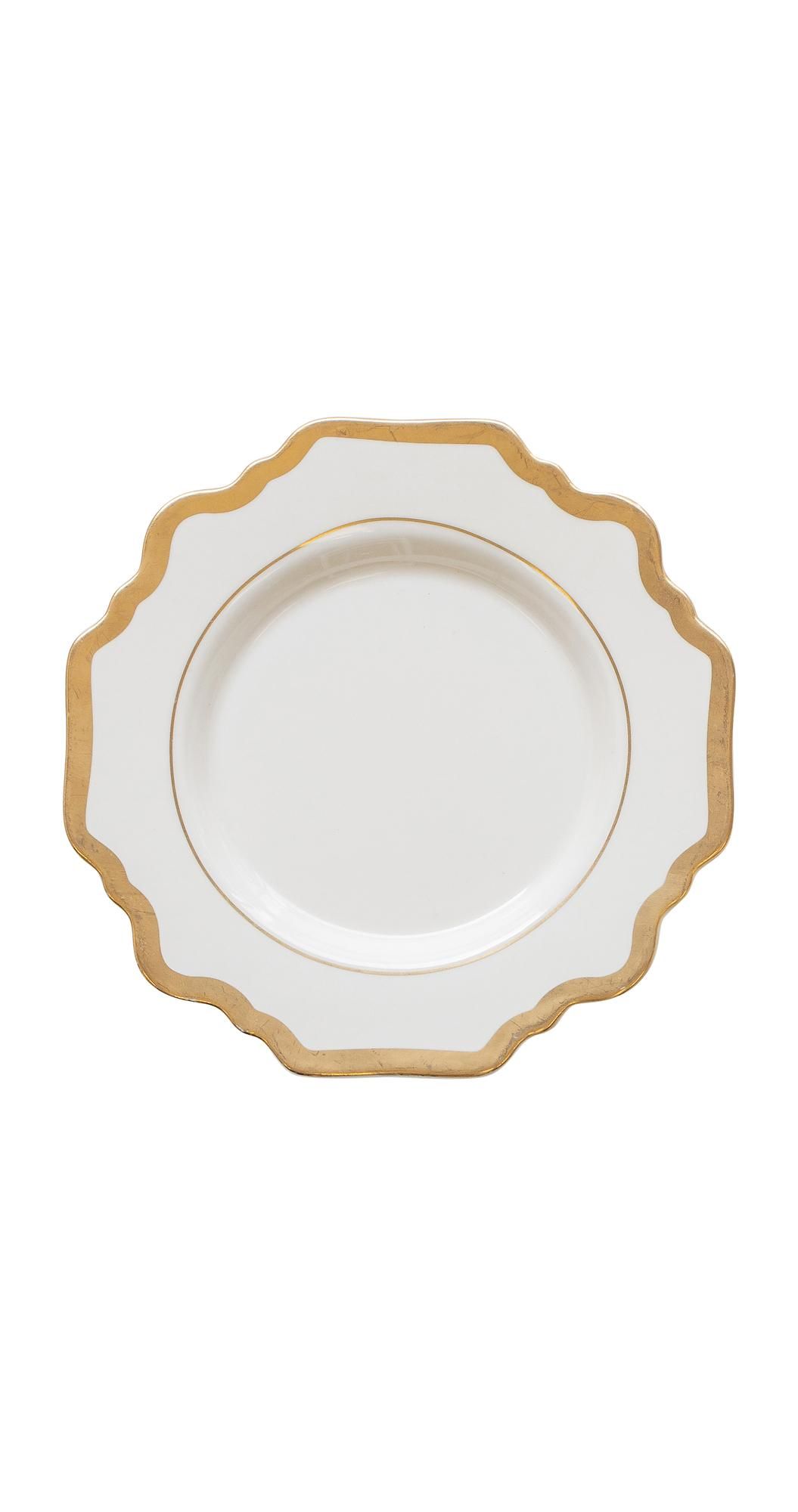 White ALLEN bread plate
