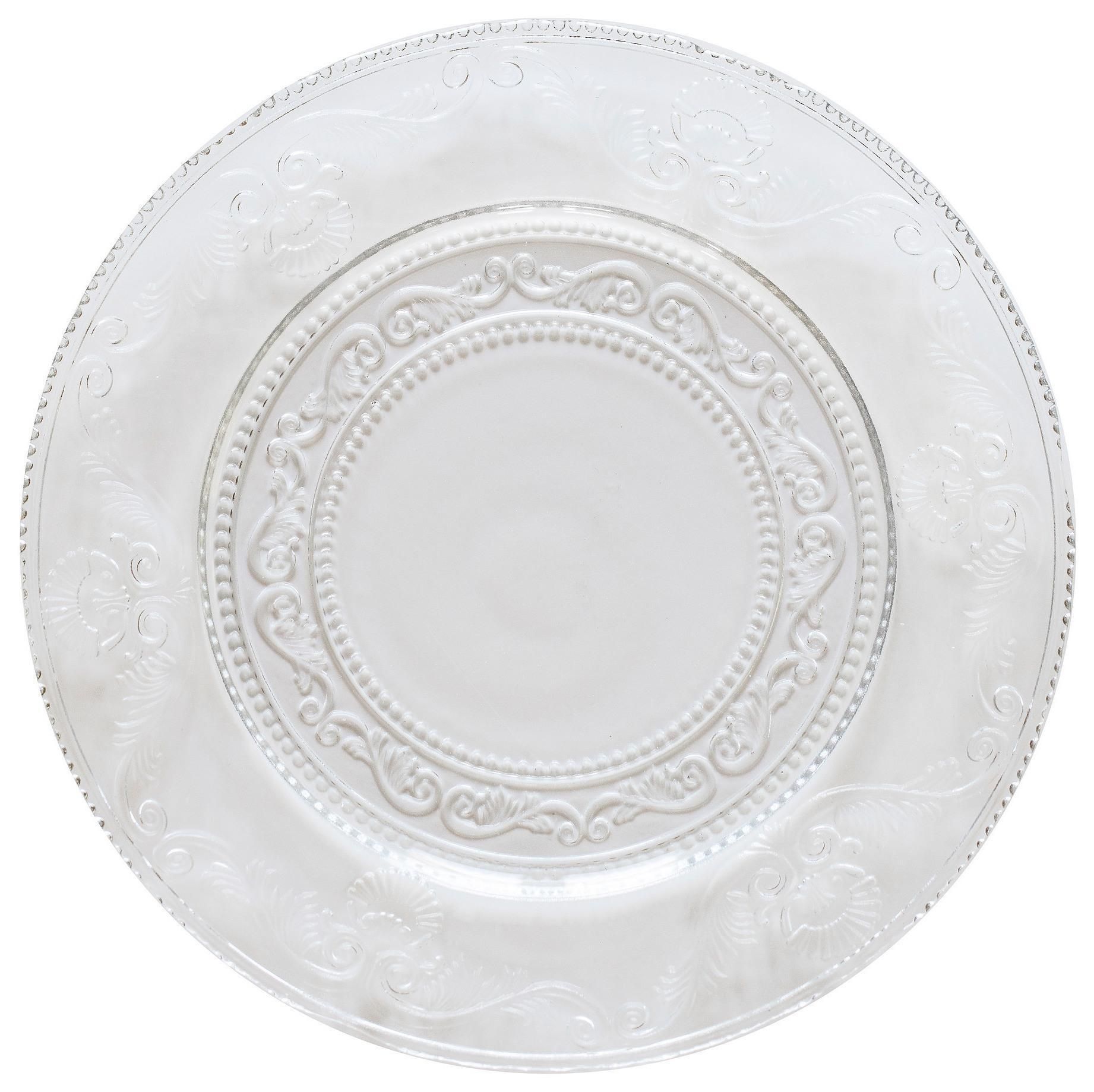 SUITE clear charger plate