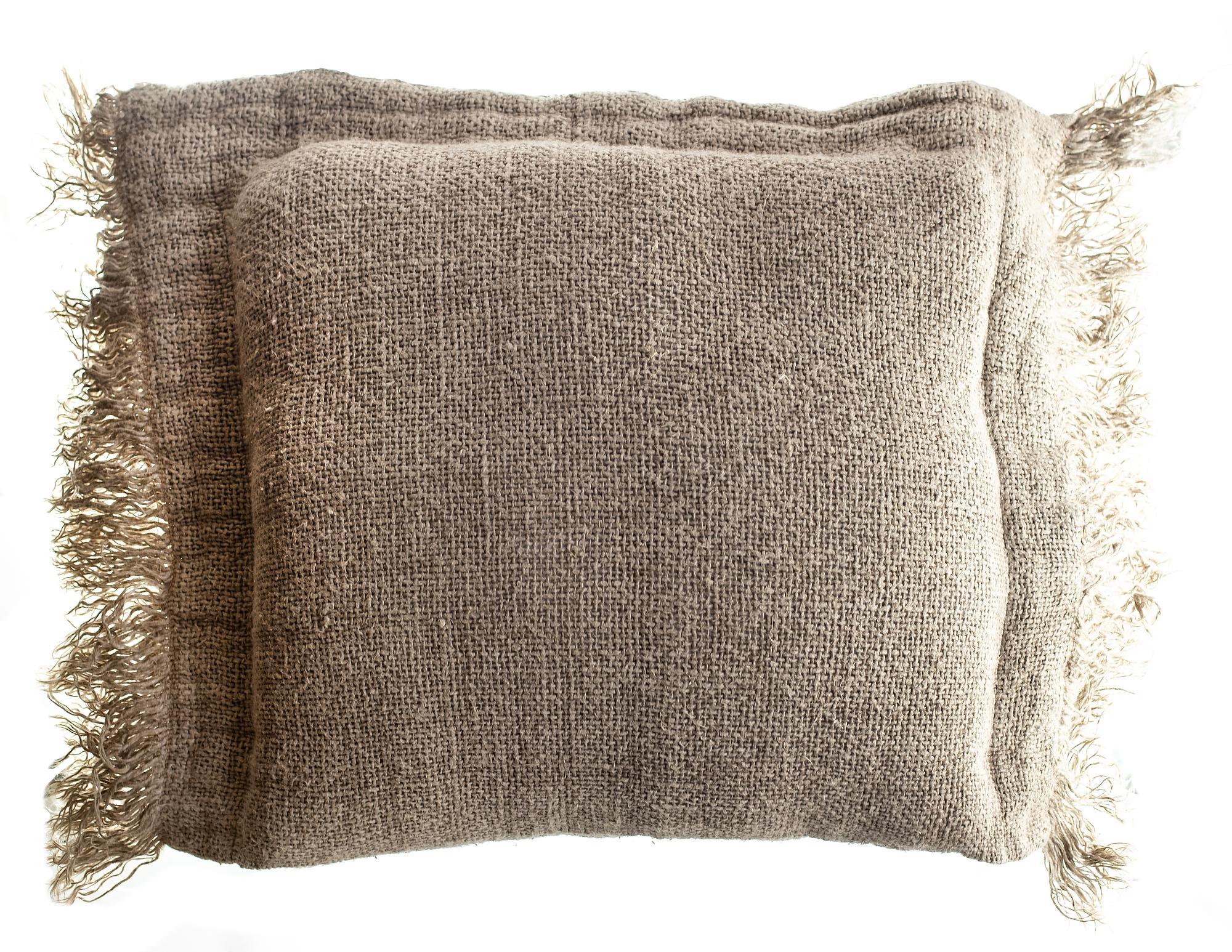 Jute cushion BOSETTI large