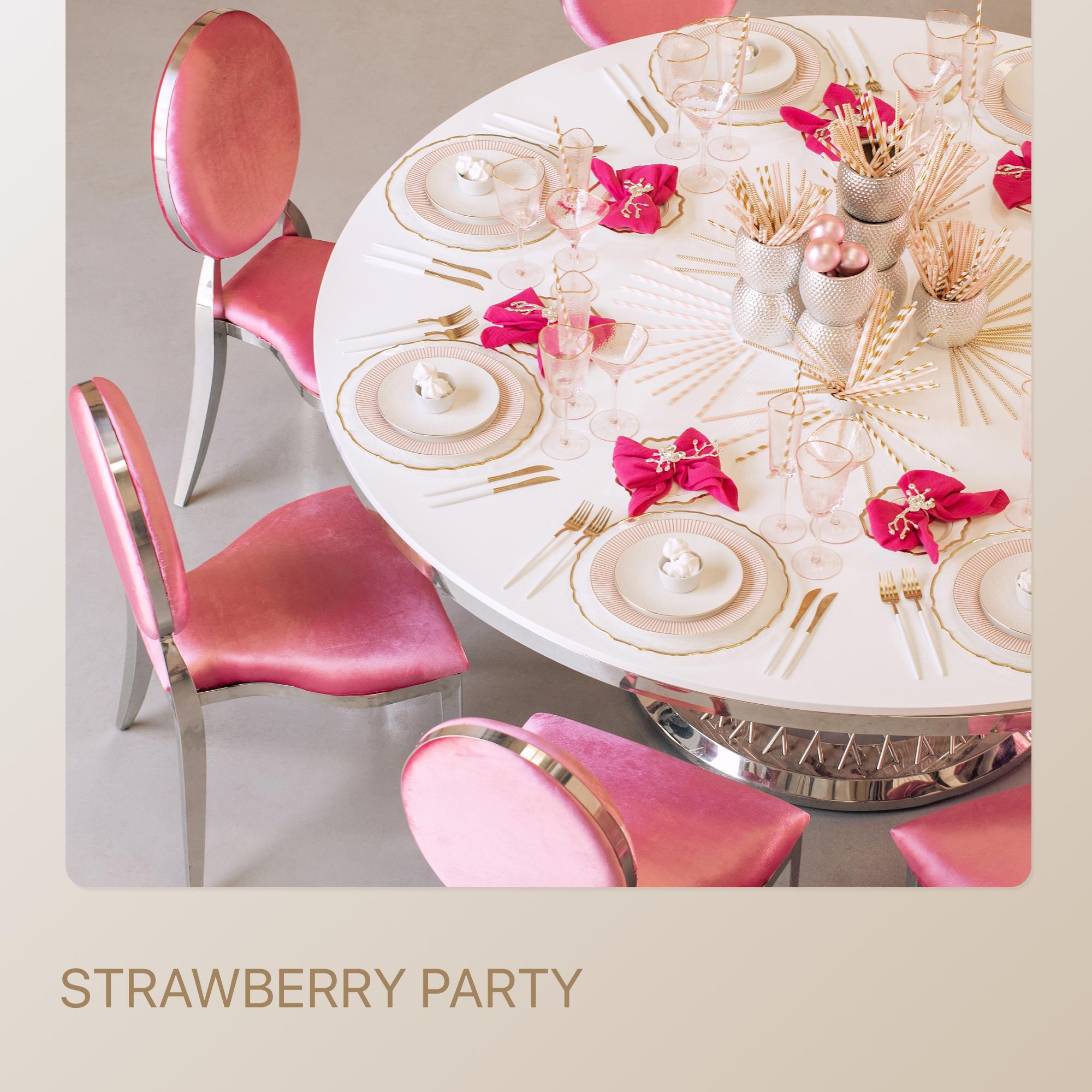 STRAWBERRY PARTY package — for 8 guests