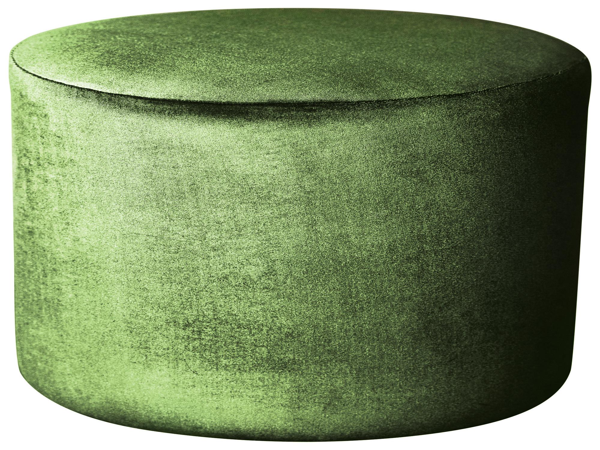 Large round NORMAN pouf, ice green #315