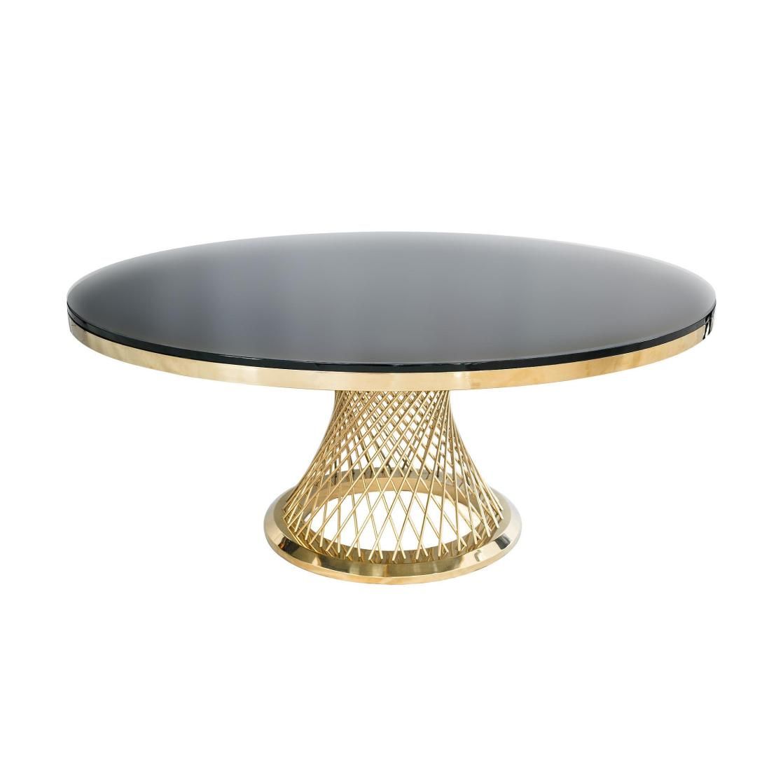 Gold HEROLD table with black top