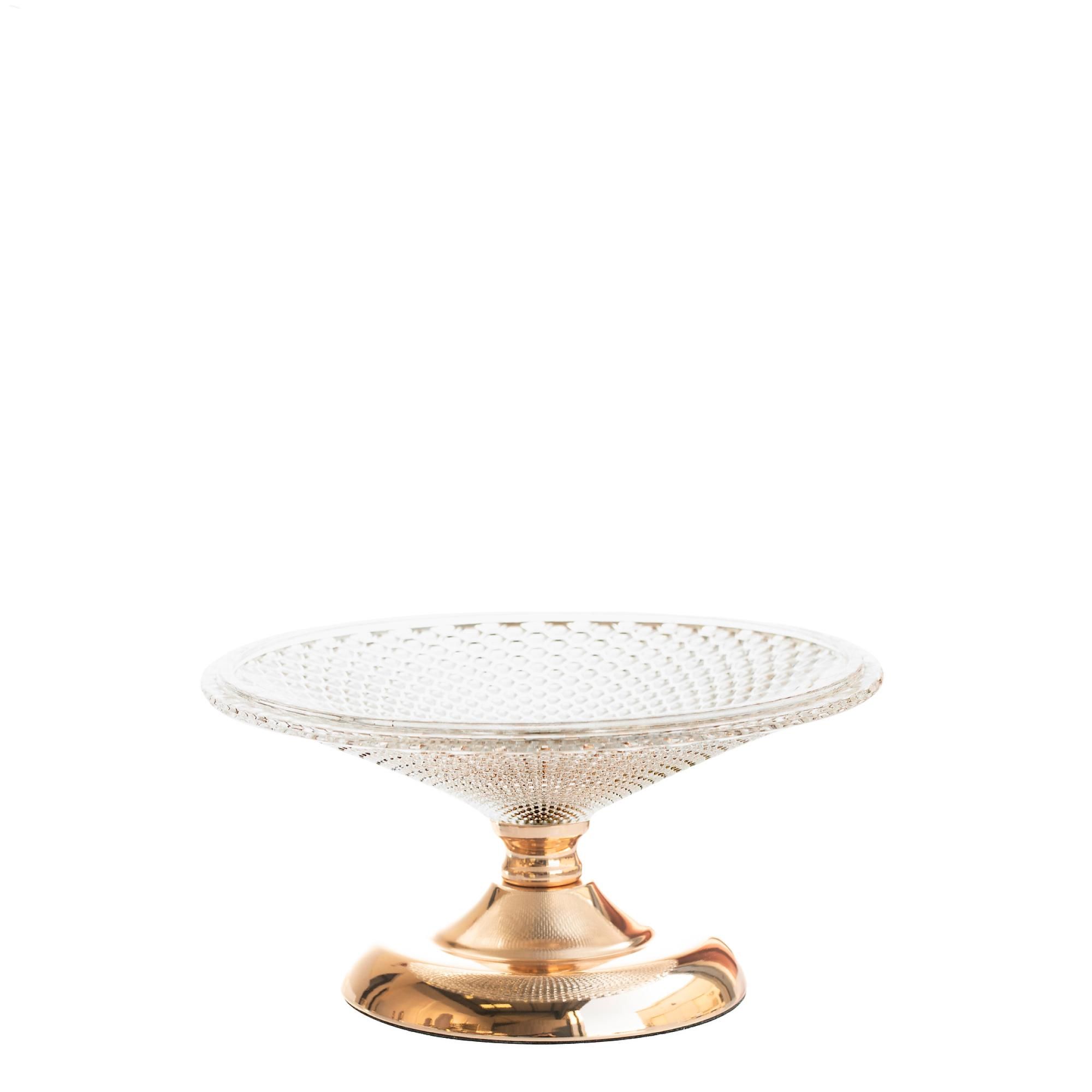 LEMAN crystal wide low bowl