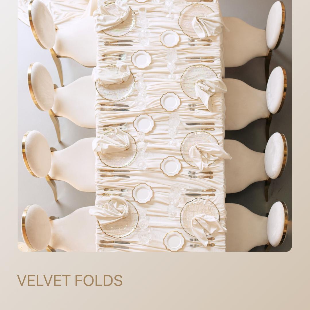 VELVET FOLDS package — for 8 guests