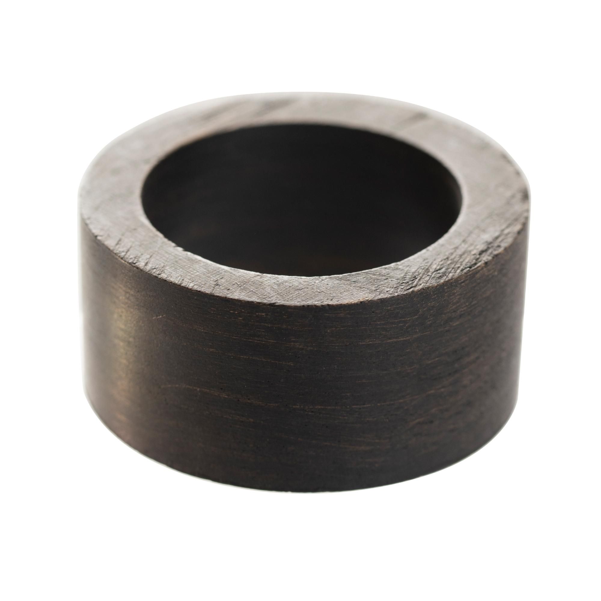 GRIS wooden napkin ring, black 