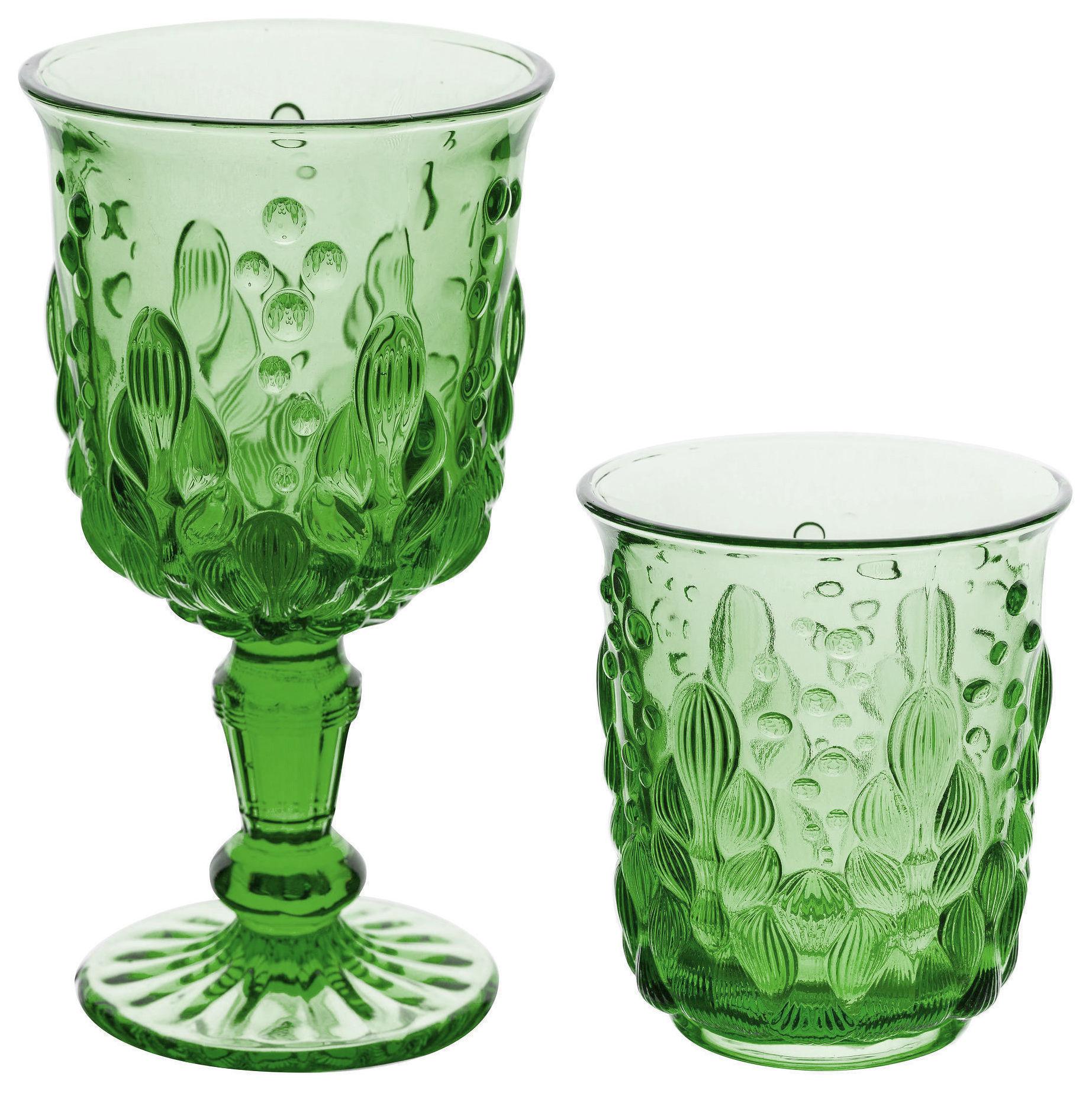 Green TILL glass, set of 2