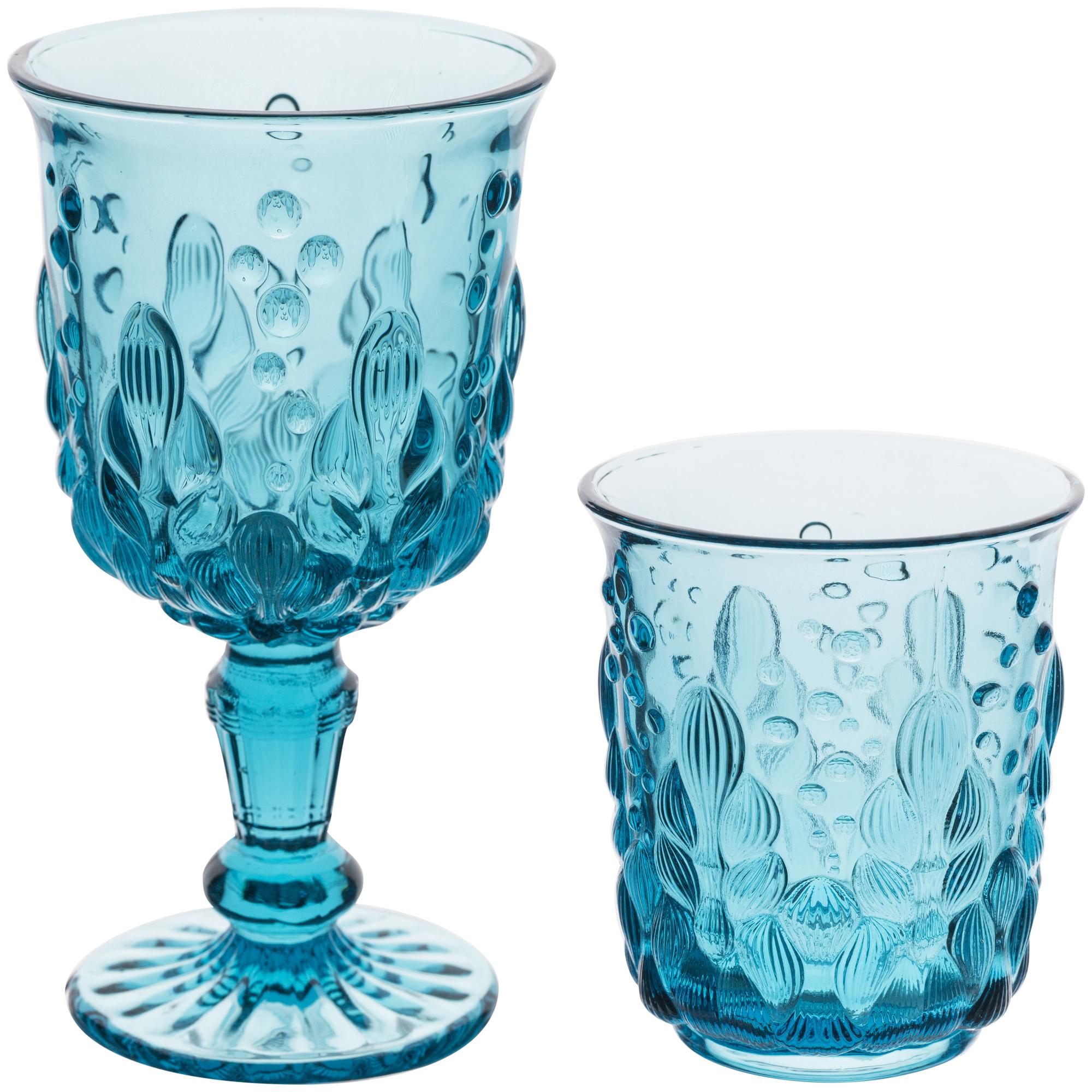 Blue TILL glass, set of 2