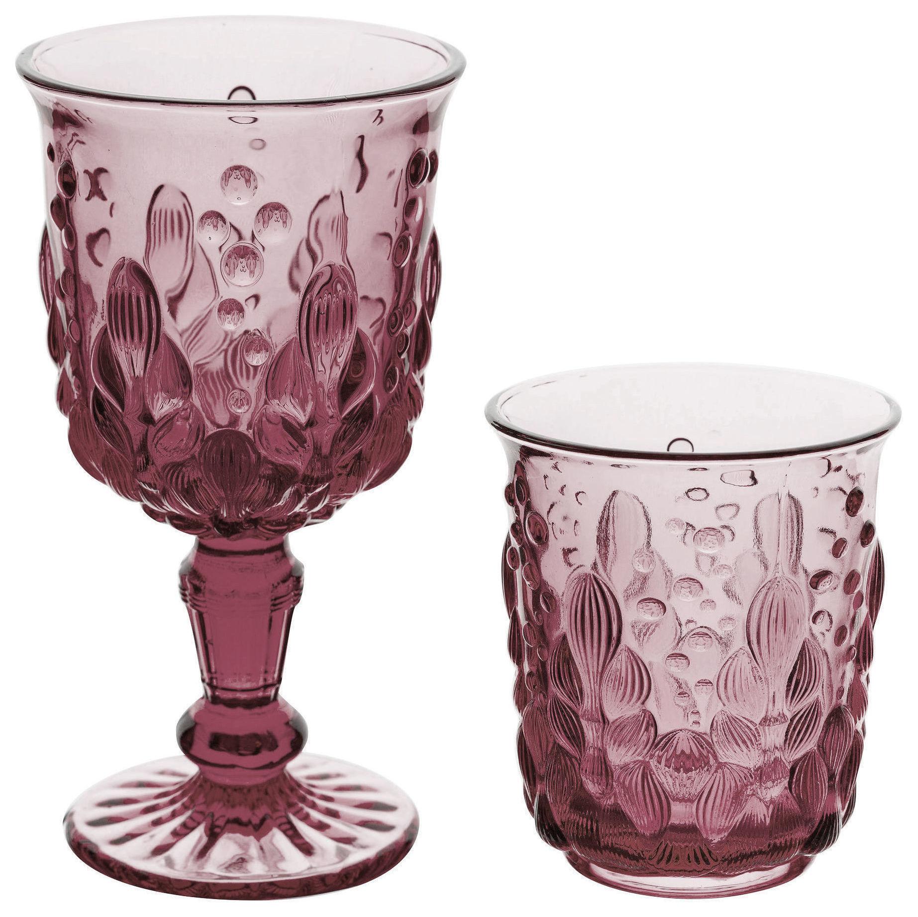 Pink TILL glass, set of 2
