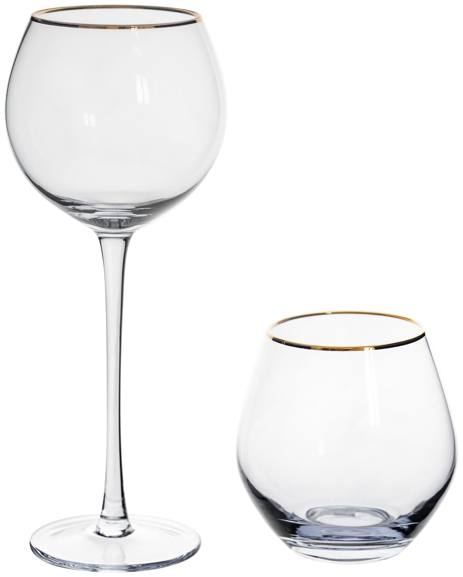 Clear ALONSO glass, set of 2