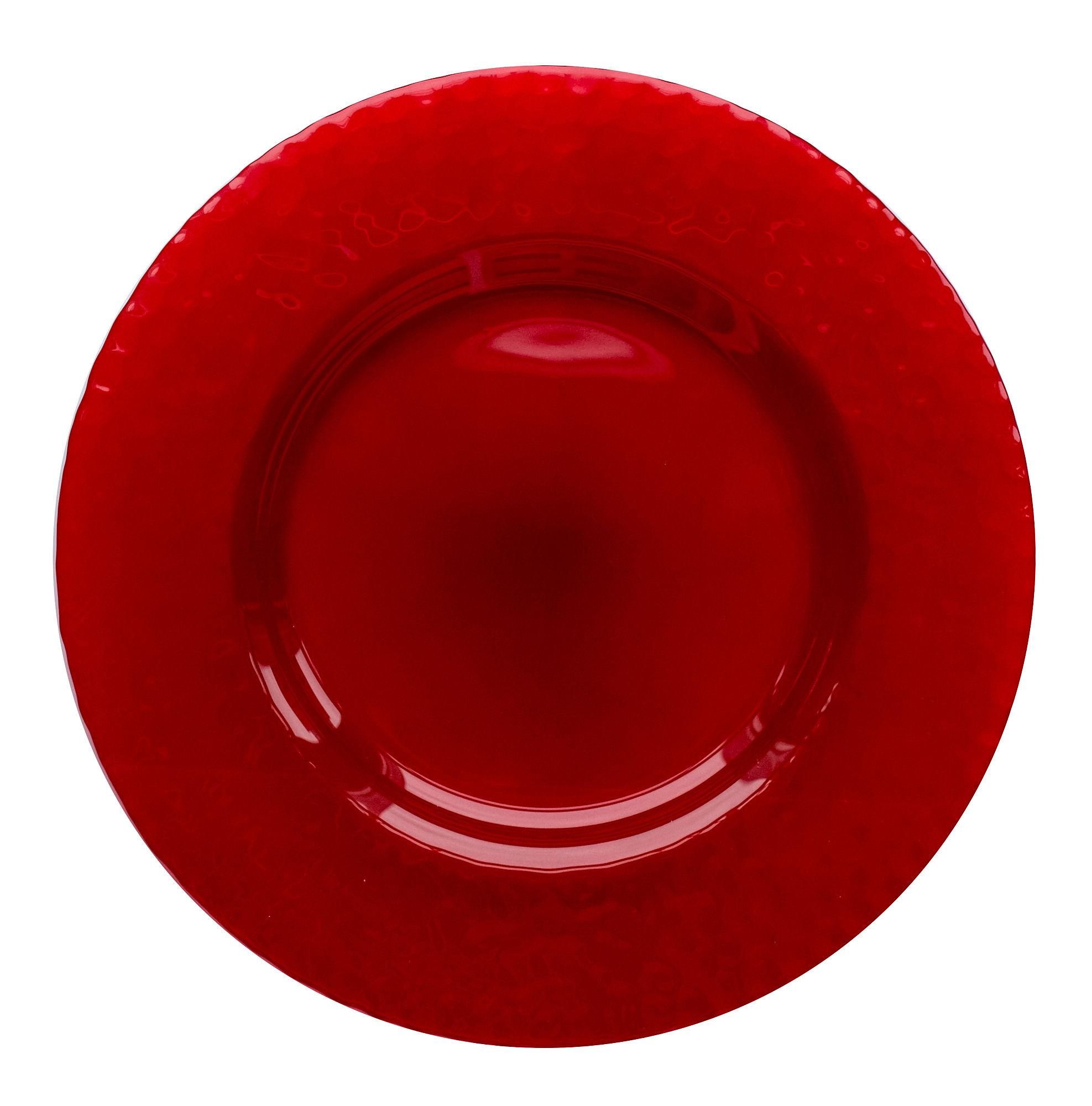 Red DAMRAU charger plate