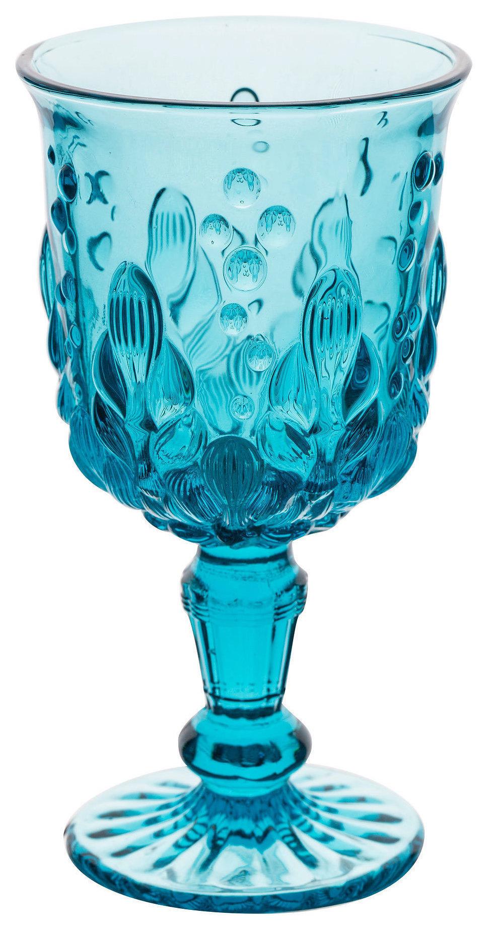 Blue TILL goblet glass
