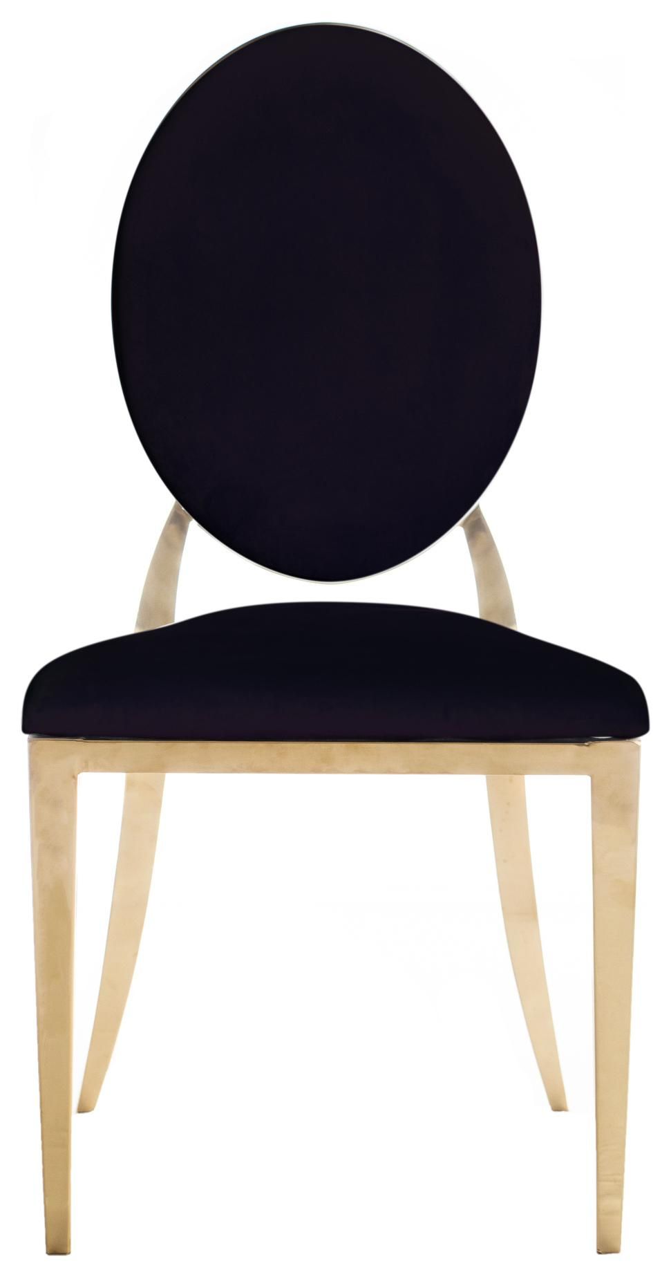 Gold DUPONT velvet chair, black #330/902