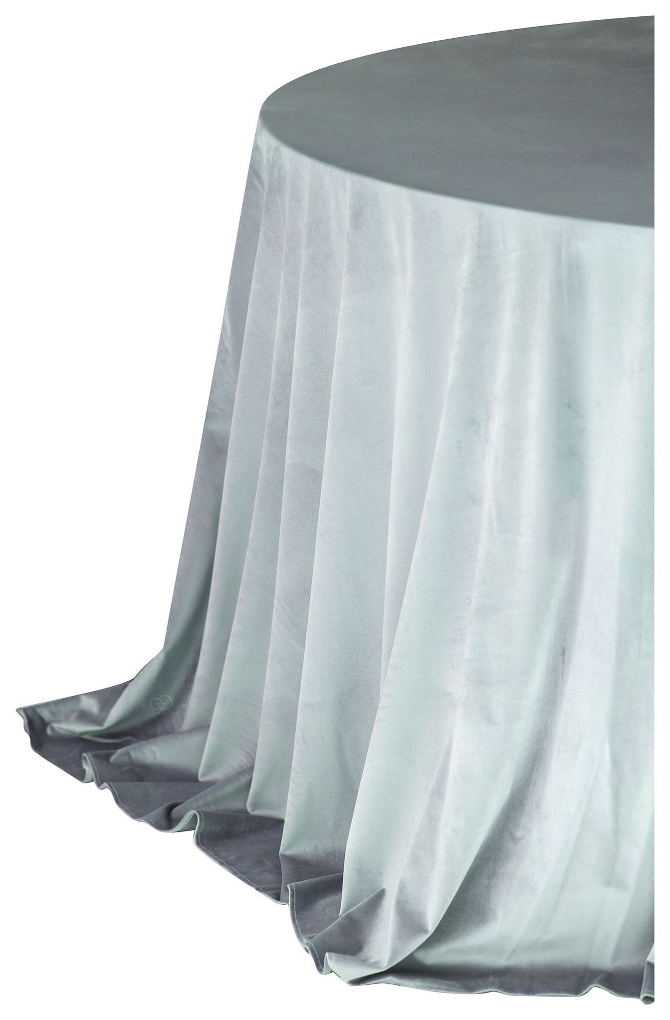 Round tablecloth LARGO in dusty blue #106
