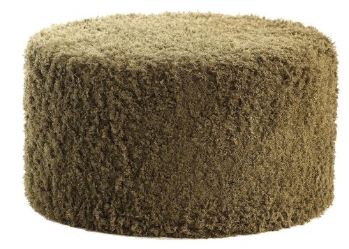 Round MOSS NORMAN pouf – large, moss #810