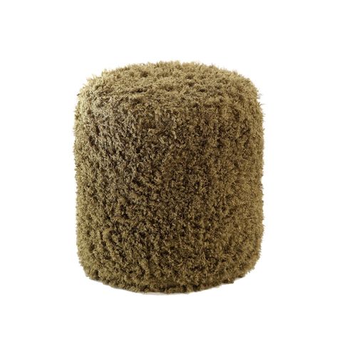 Round MOSS NORMAN pouf – medium, moss #810