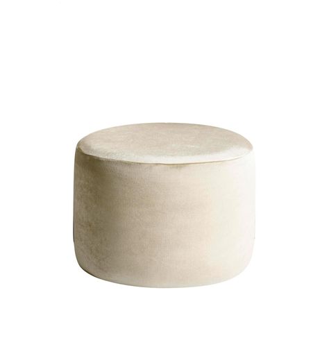 Small round NORMAN pouf, beige #103