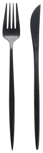 Black BAKER cutlery, set of 2