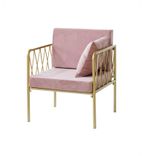 Armchair LIEPA in ice pink #303