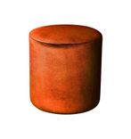 Medium round NORMAN pouf, pumpkin color #320