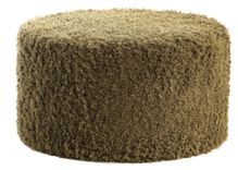 Round MOSS NORMAN pouf – large, moss #810