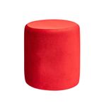 Medium round NORMAN pouf, ice red #318