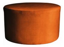 Large round NORMAN pouf, pumpkin color #320