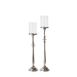 VESTRIS silver candleholder, set of 2