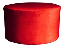 Large round NORMAN pouf, ice red #318