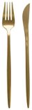 Gold BAKER cutlery, set of 2 