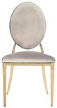 Gold DUPONT velvet chair, beige #103
