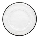 DAMRAU black rim charger plate